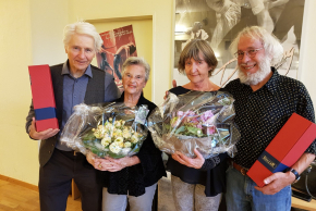 Elisabeth und Arthur Scholz, Hanna und Ueli Huber